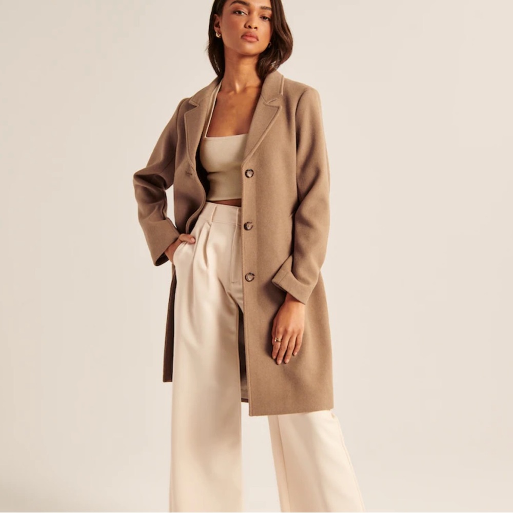Abercrombie Wool Blend Dad Coat